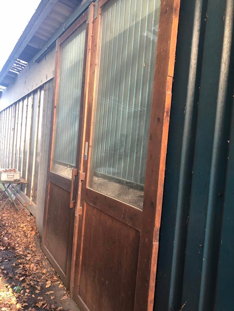 Set antieke WINKELDEUREN - DEUREN INCL Henderson RAIL, Ophalen