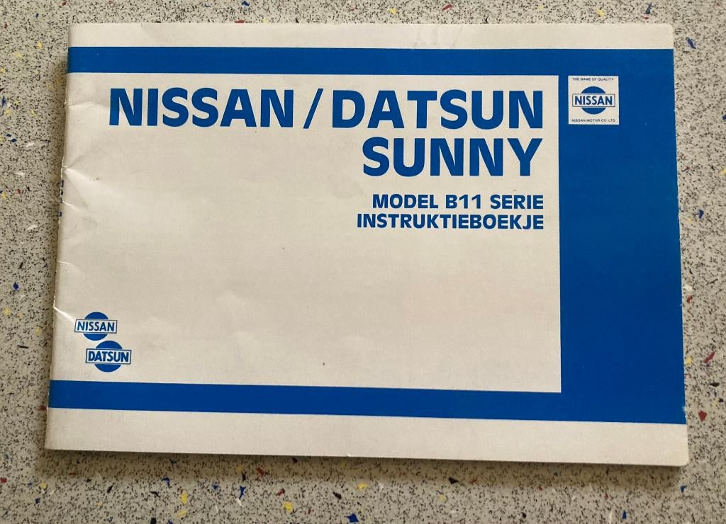 Nissan / Datsun Sunny instructieboekje uitgave 1982, Verzenden