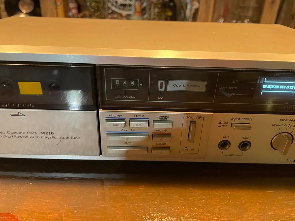Technics Cassettedeck M216, Ophalen of Verzenden, Enkel, Overige merken, Tiptoetsen
