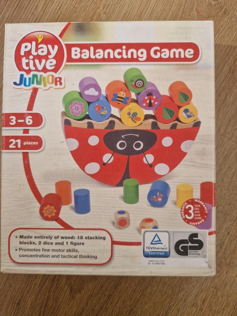 Playtive Junior Balansspel - Houten Evenwichtsspel, Ophalen, Jongen of Meisje