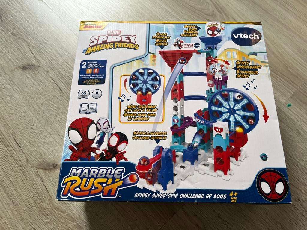 Spidey marvel marble rush knikkerbaan, Ophalen of Verzenden, Zo goed als nieuw