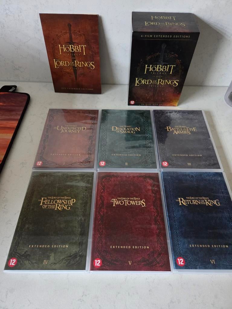 Lord of the Rings + Hobbit - Special Extended 6dvd box, Vanaf 12 jaar, Ophalen of Verzenden, Zo goed als nieuw, Actie en Avontuur