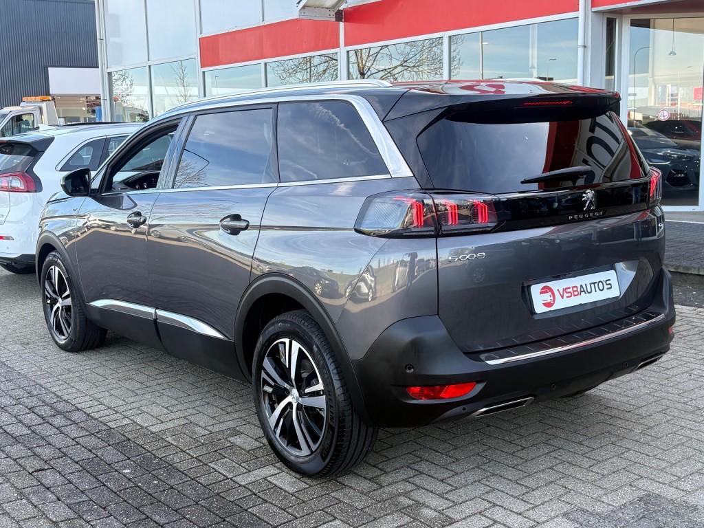 Peugeot 5008 1.2 PURETECH GT 7 PERSOONS AUT. 130PK LED NAVI, Auto's, Automaat, Gebruikt, Huisgarantie, 1199 cc