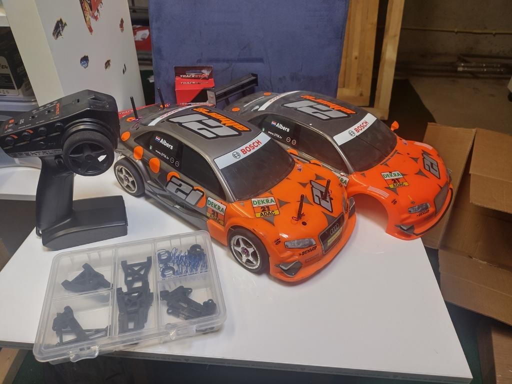 Himoto 1:10 onroad wedstrijd auto. Zeer compleet., Ophalen of Verzenden, Zo goed als nieuw, Overige schalen, Auto onroad