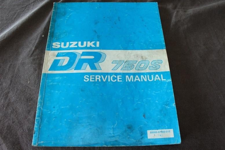 Suzuki DR750 S 1988 motorcycle service manual DR750 SJ, Motoren, Ophalen of Verzenden, Suzuki
