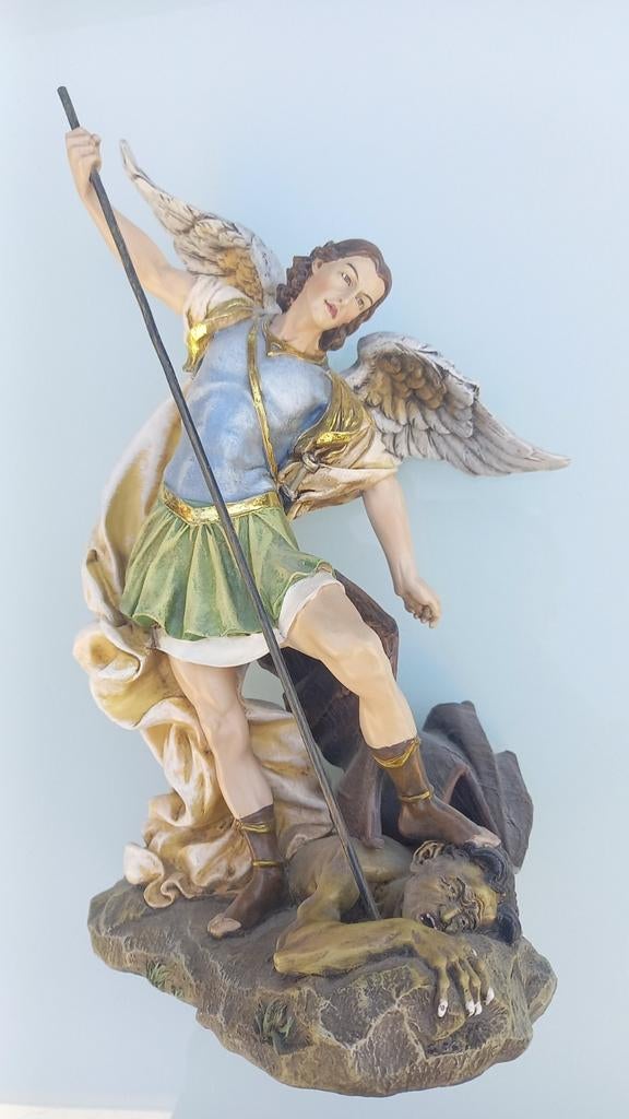Aartsengel Michaël beeld - Overwinnaar van de duivel, Ophalen of Verzenden