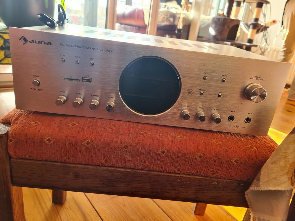 Auna Amp-218 BT Digitale Surround Karaoke Versterker, Overige merken, Ophalen of Verzenden, 60 tot 120 watt, Gebruikt