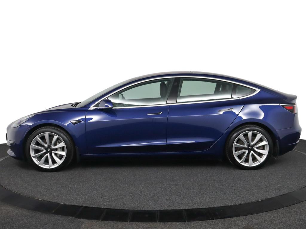 Tesla Model 3 Long Range AWD 75 kWh | NAP | Pano | Leder | C, Automaat, Stof, Blauw, Origineel Nederlands