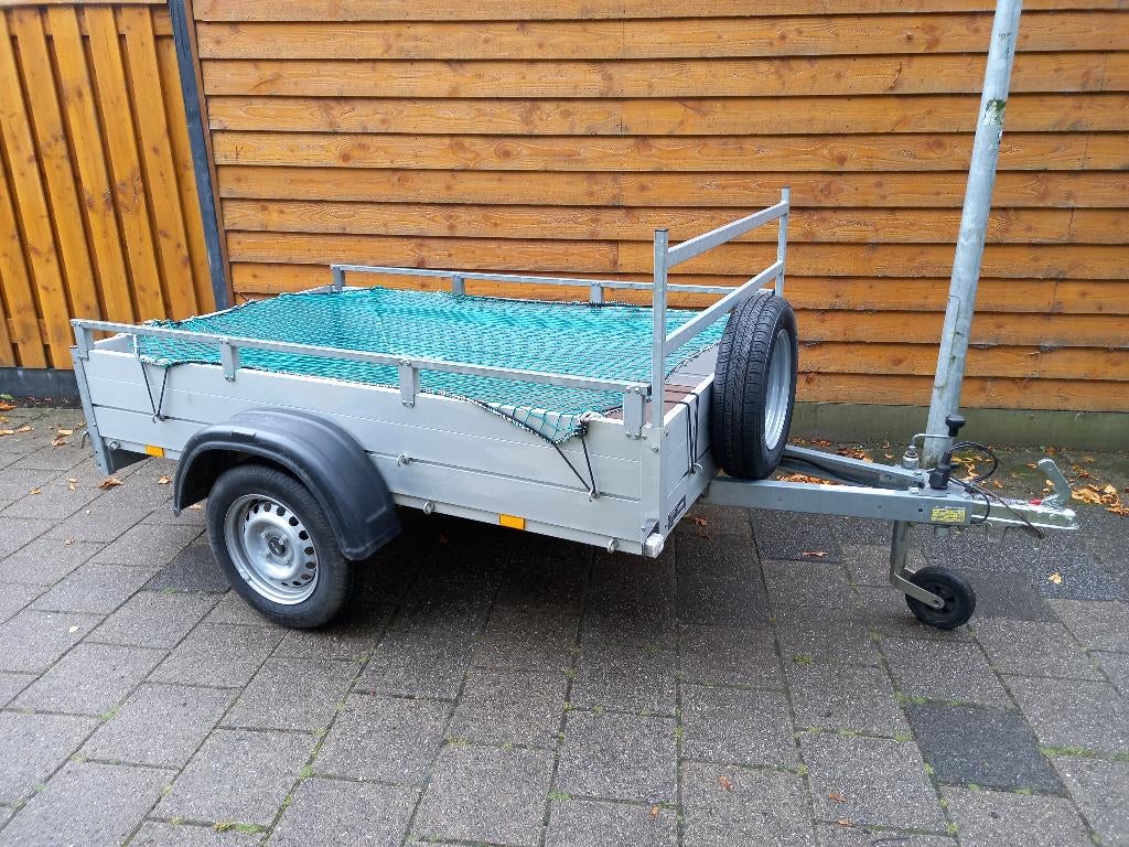 Aanhangwagen ( 211 x 126 cm ) te huur vanaf € 20,00, Ophalen, Gebruikt