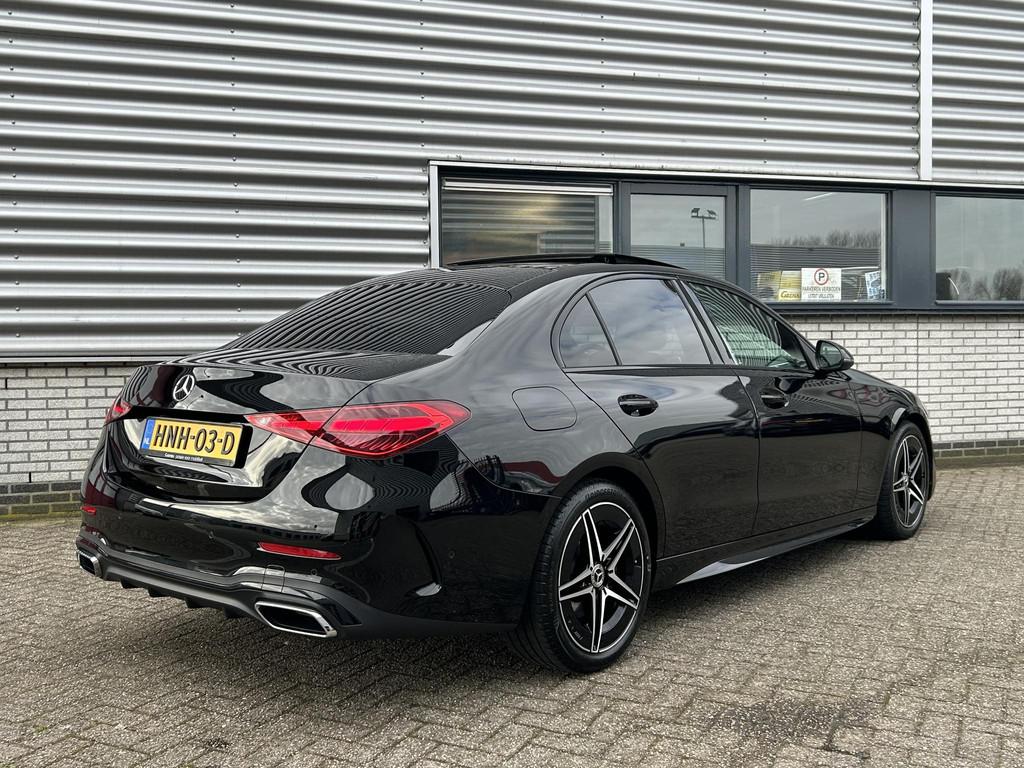 Mercedes-Benz C 180 Star Edition AMG | Night Pakket | Panora, Automaat, Parkeercamera, Zwart, Origineel Nederlands
