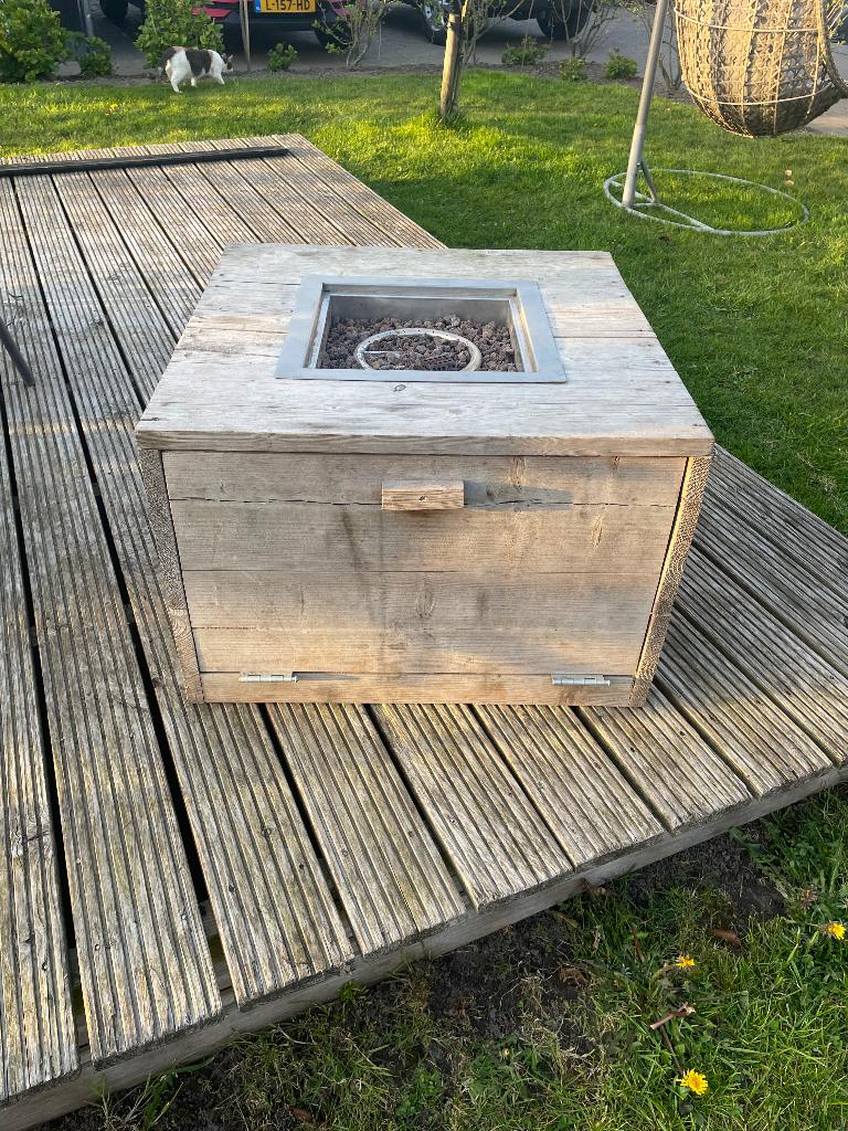 Tuin tafel, Ophalen, Gebruikt, Vierkant, Hout