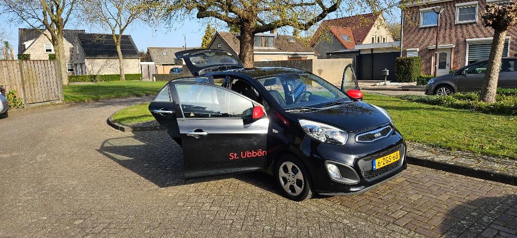 Kia Picanto 1.0 Cvvt 5-DRS 2015 Zwart, Auto's, Kia, Particulier, Picanto, ABS, Airconditioning, Lichtsensor, Mistlampen, Start-stop-systeem