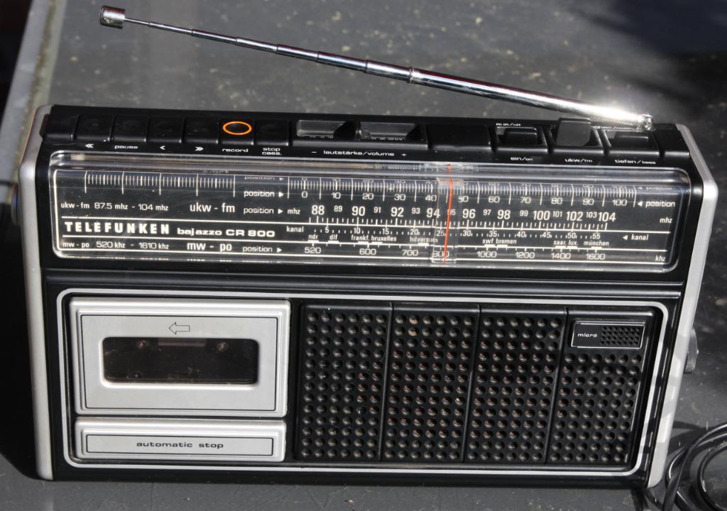 Telefunken bajazzo CR800, Audio, Tv en Foto, Radio's, Ophalen, Gebruikt, Transistorradio
