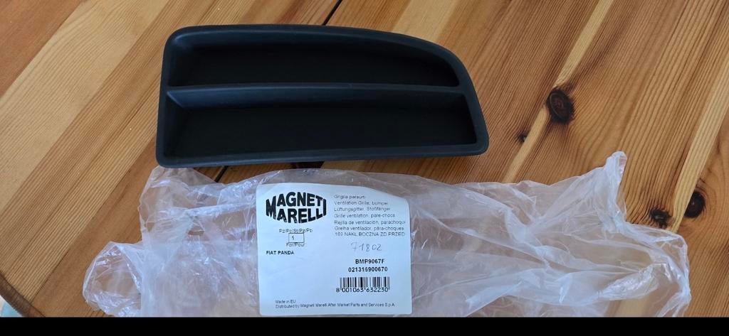 Rechter afdekkap voorbumper Fiat Panda  2004-2011, Ophalen of Verzenden, Nieuw, Fiat, Bumper