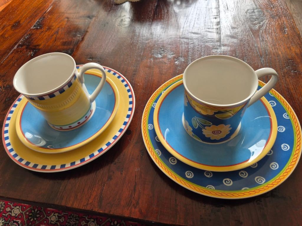 Villeroy Boch Twist - Mok - Bord -, Ophalen of Verzenden, Zo goed als nieuw, Bord(en), Overige stijlen