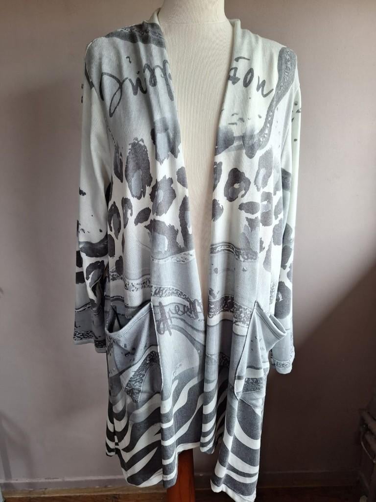 Nieuw grijs/wit halflang stretch vest Kiwi, maat L/XL/XXL, Maat 46/48 (XL) of groter, Nieuw, Ophalen of Verzenden, Grijs