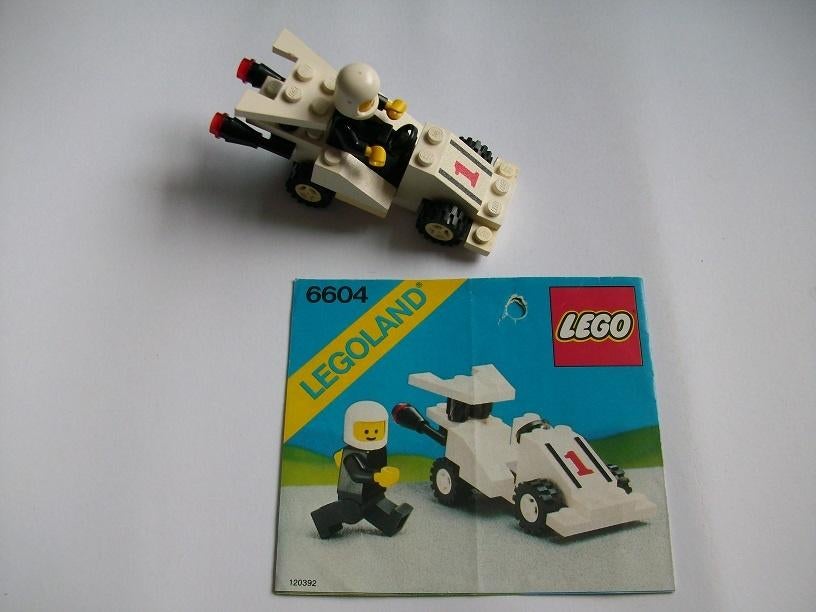 Lego 6604, Formula 1 Racer (Racewagen) 1985., Ophalen of Verzenden, Gebruikt, Complete set, Lego