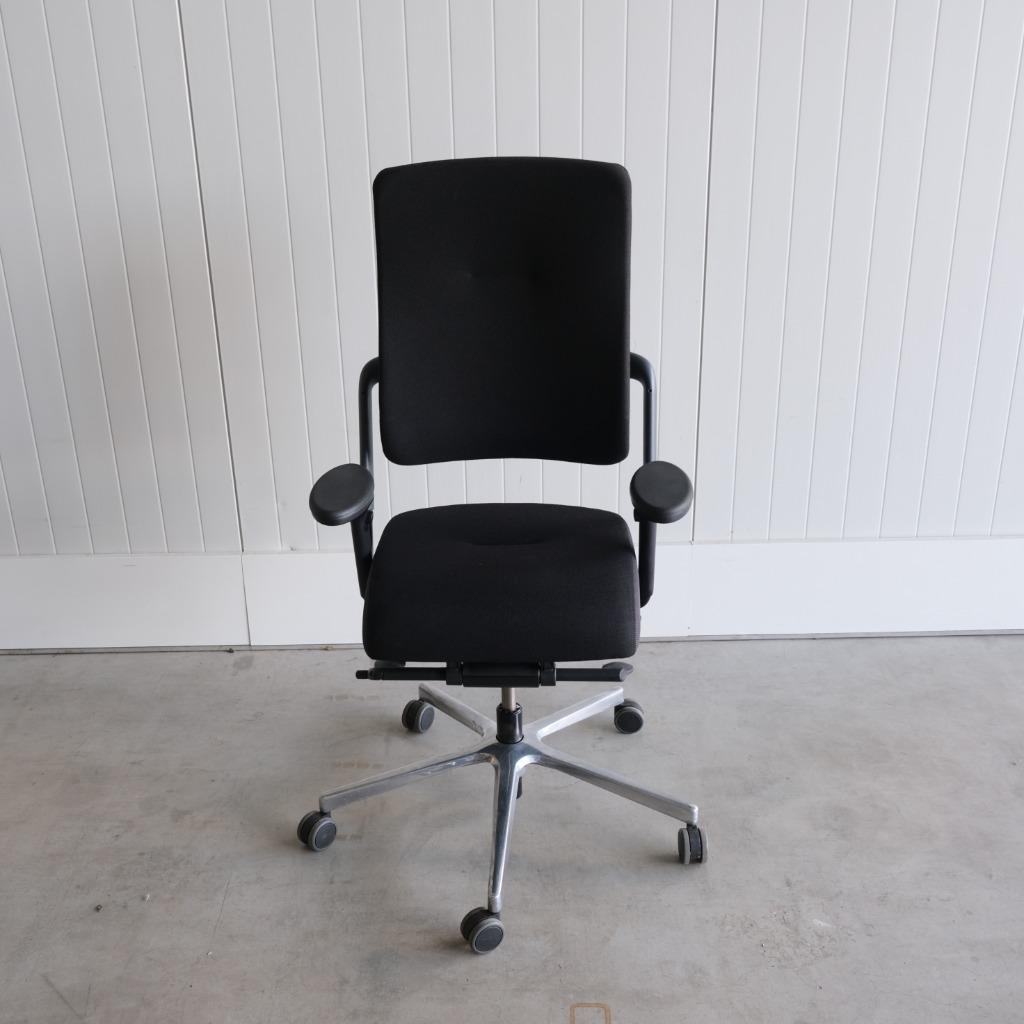 Grahl Xenium Bureaustoel, Zwarte stof, Chroom onderstel, Gebruikt, -, Zwart, -