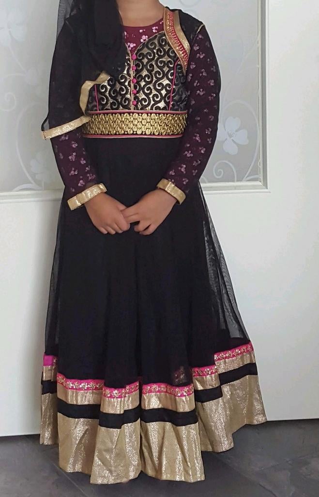 Anarkali, panjabi voor meisje 5 tm 7 jaar, Ophalen of Verzenden, Zo goed als nieuw, Carnaval