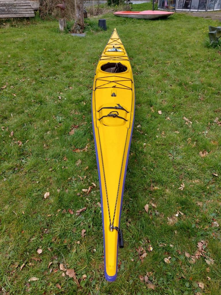 Kano met peddel, spatzeil, zwemvest en kompas, Watersport en Boten, Ophalen, Gebruikt, Eén persoon, Met peddels