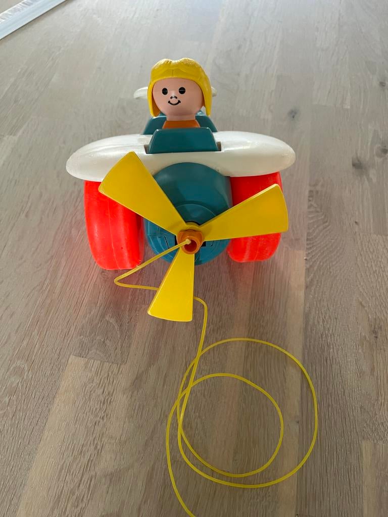 Fisher Price vliegtuig met piloot - Vintage speelgoed, Kinderen en Baby's, Speelgoed | Fisher-Price, Gebruikt, Duw- of Trekspeelgoed
