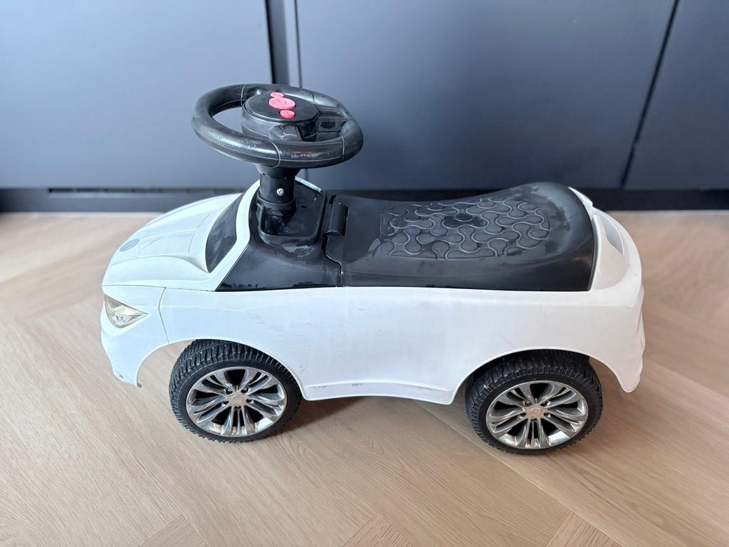 Witte loopauto, Ophalen, Gebruikt