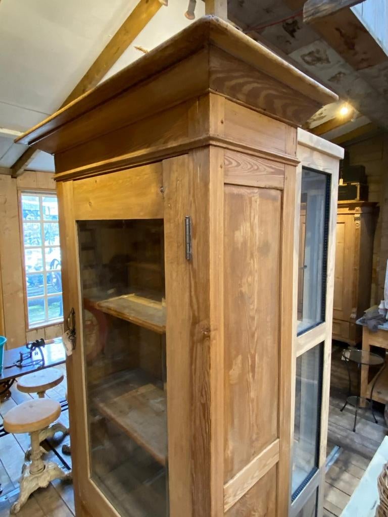 Stoere landelijke kast eendeurskast vitrinekast, Ophalen