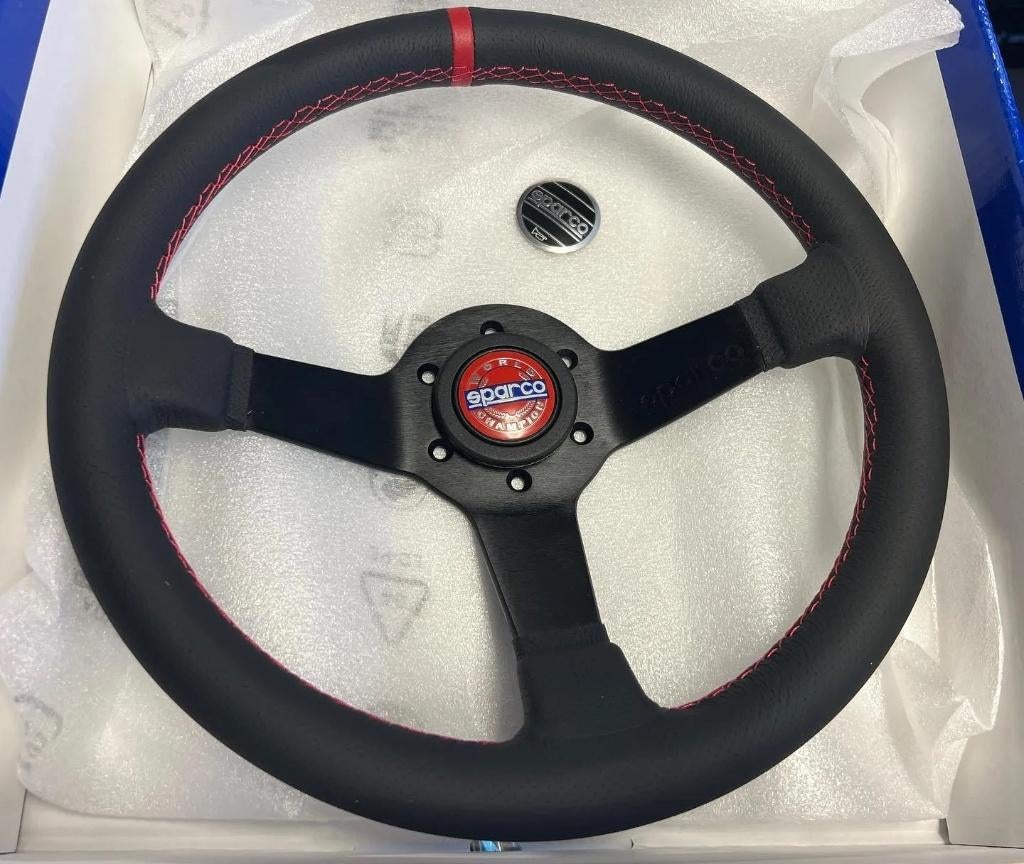 Sparco Champion stuur sportstuur racestuur leder 330mm, Ophalen of Verzenden