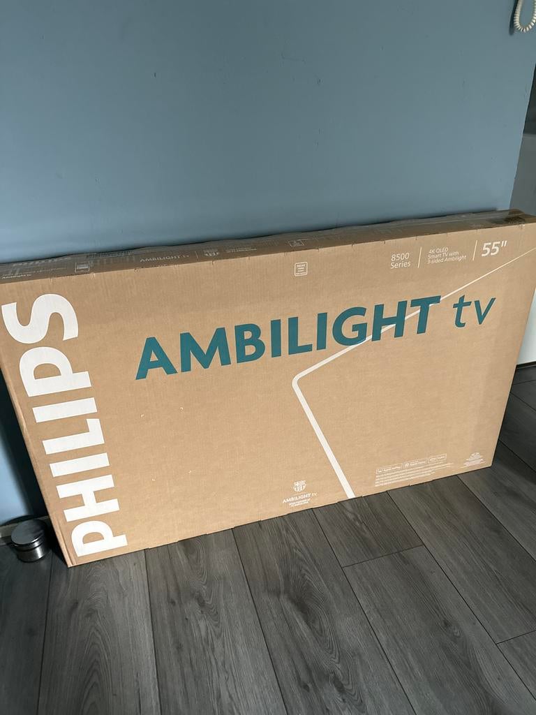 Philips 55 inch Ambilight QLED 4K Smart TV, Ophalen, Philips, QLED, 50 Hz