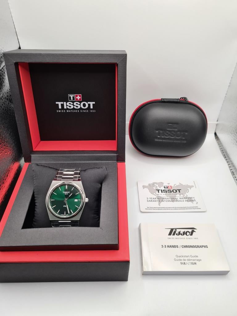 Tissot PRX Groen 40mm - Full Set / Ongedragen - Quartz, Overige merken, Staal, Staal, -