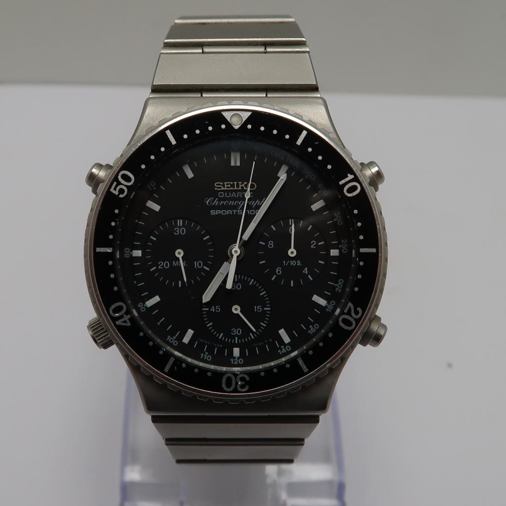 Seiko Sports 100 7A28-7040 Chronograph | Lees Omschrijving, Niet ingevuld, Zo goed als nieuw, Niet ingevuld, Niet ingevuld