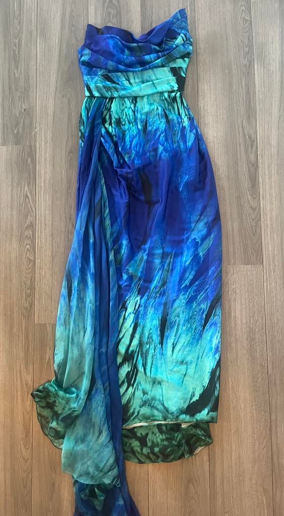 Blue wedding guest dress, Galajurk, Blauw, Maat 42/44 (L), Ophalen of Verzenden