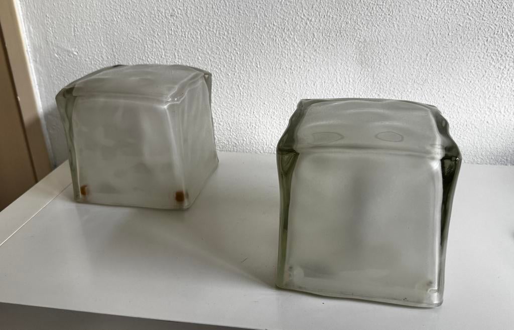 Ice cube lampen, Ophalen, Gebruikt, Glas, 15x15x15 cm