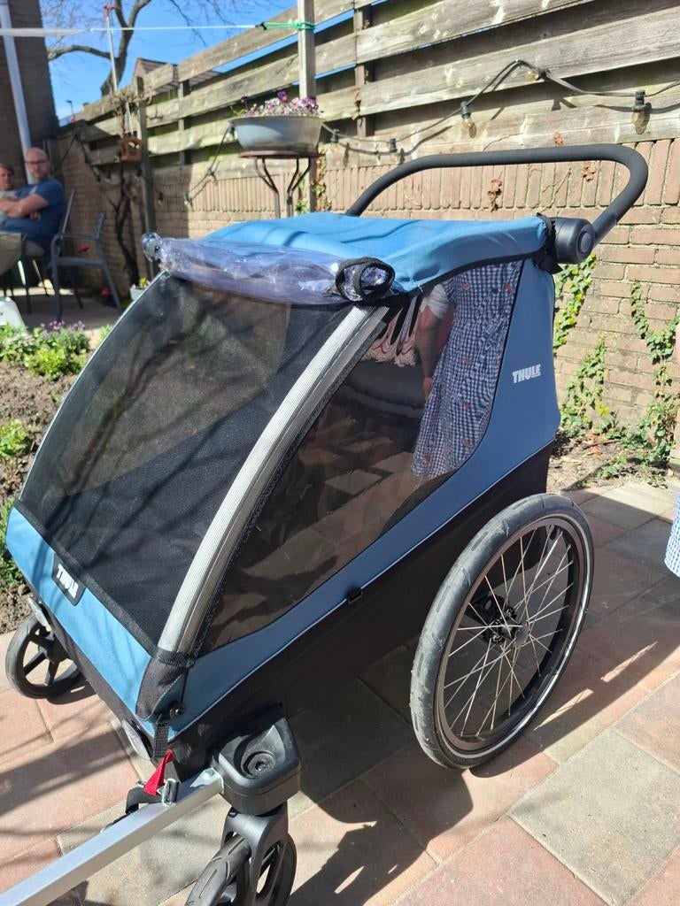 Thule Courier 2 (voor 2 kinderen) fietskar NIEUW, Ophalen, Opvouwbaar, Nieuw, 40 tot 60 kg