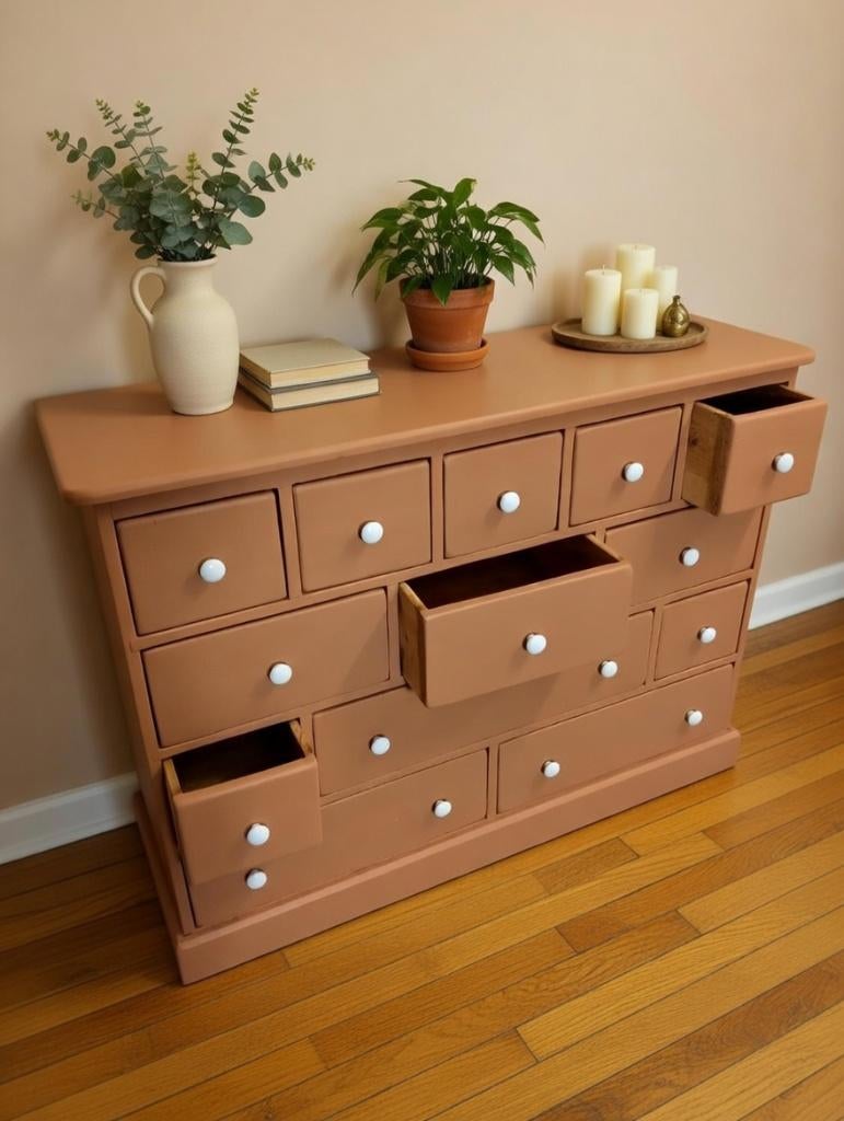 Grenen ladekast apothekerskast, 100 tot 150 cm, 5 laden of meer, Ophalen of Verzenden, Nvt