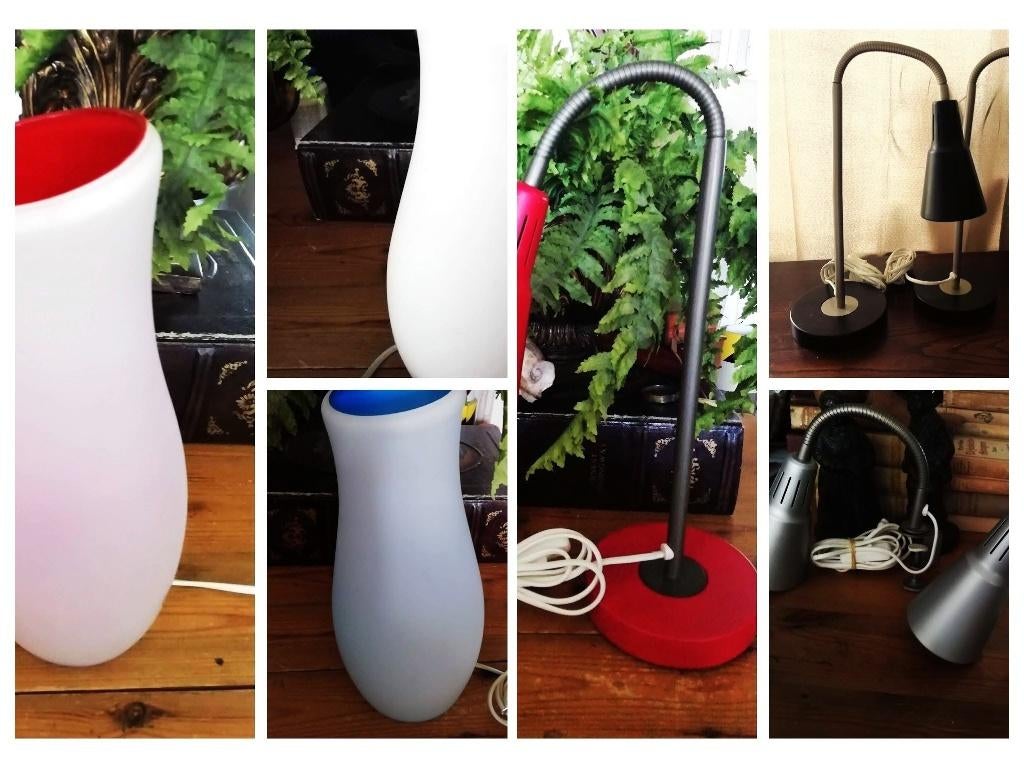 Vintage IKEA MYLONIT retro en KVART burolamp en klemlamp, Ophalen of Verzenden