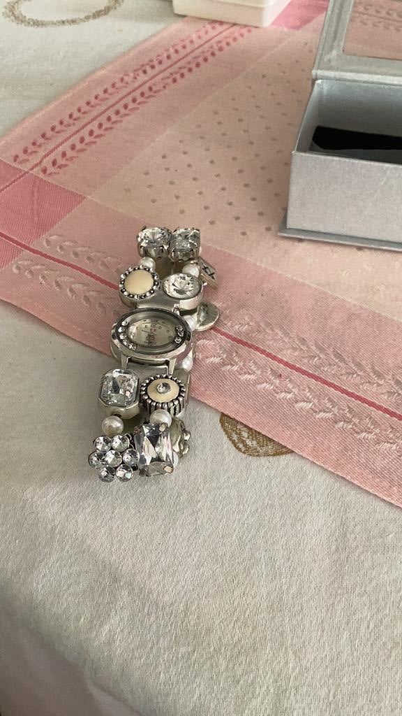 Armband horloge, Verzenden, Zo goed als nieuw, Zilver