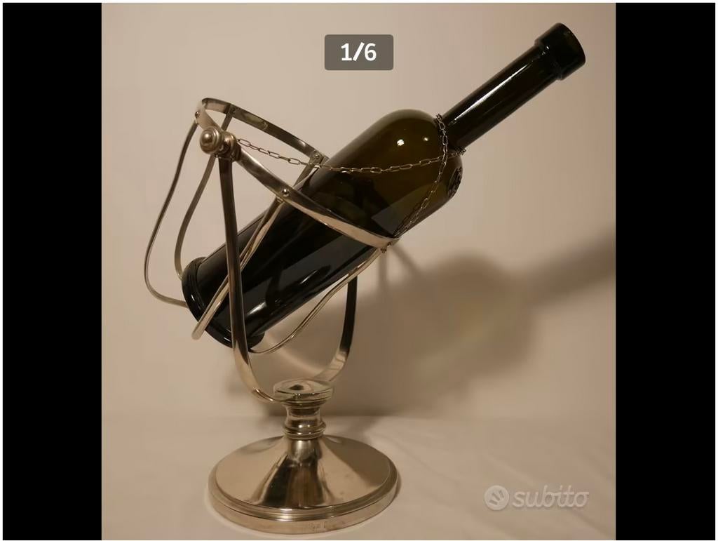 Vintage kantelbare wijnfles houder, Antiek en Kunst, Verzenden