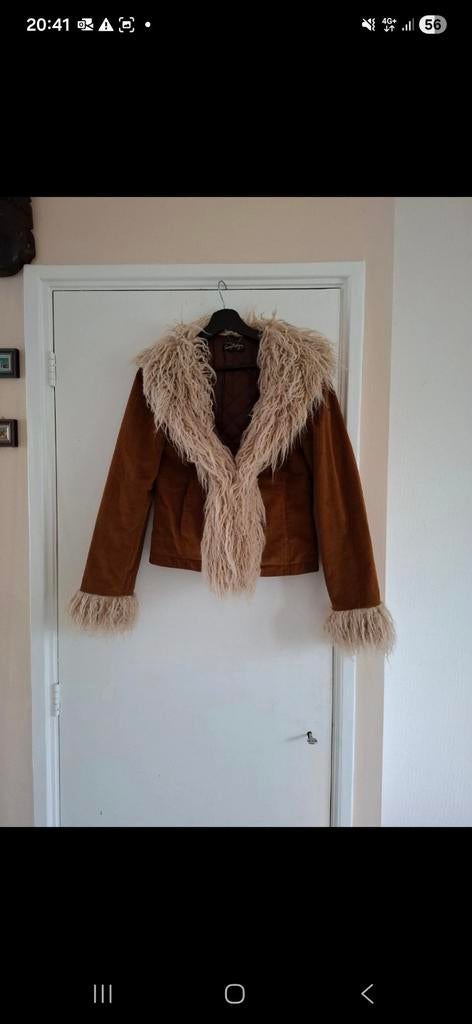 Superdry Afghaanse jas, Ophalen of Verzenden, Zo goed als nieuw, Maat 34 (XS) of kleiner, Bruin