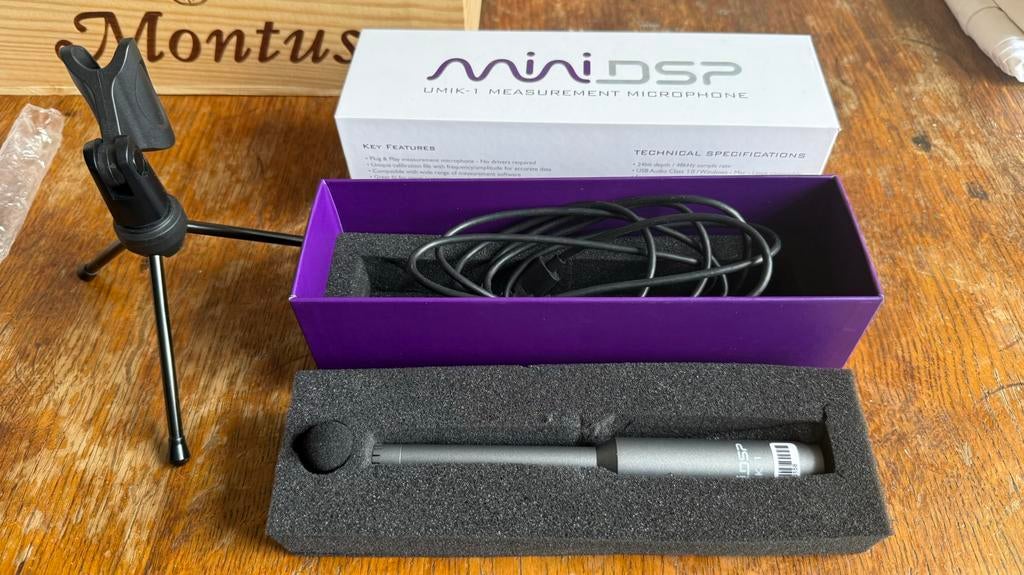 MiniDSP UMIK-1 USB Meetmicrofoon, Ophalen of Verzenden, Zo goed als nieuw, Overige typen