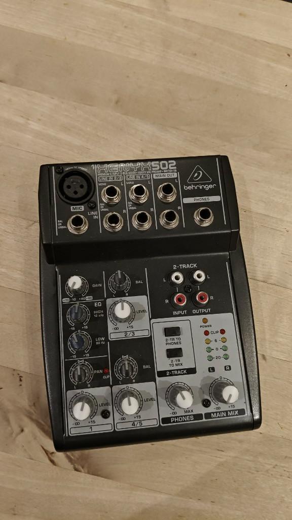 Mengpaneel xenyx 502, Muziek en Instrumenten, Mengpanelen, Ophalen, Gebruikt, Minder dan 5 kanalen, Microfooningang