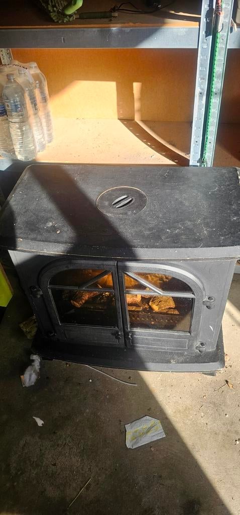 Gebruikte Houthaard - Vrijstaand Model, Ophalen, Gebruikt, Vrijstaande haard, Elektrische haard