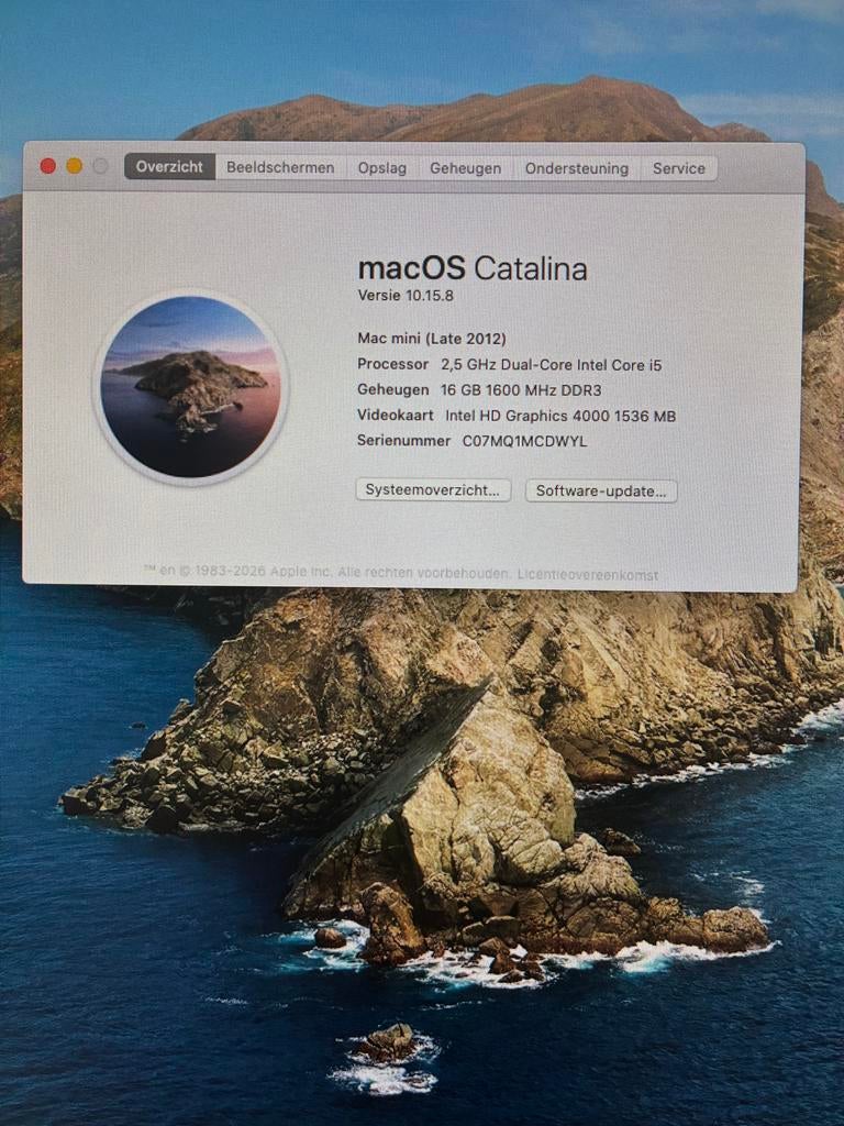 Mac Mini late 2012 met 16GB RAM, 240GB SSD en Apple display, Computers en Software, Apple Desktops, Ophalen, Gebruikt, 2 tot 3 Ghz