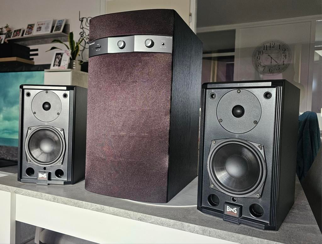 HiFi set BnS Advance A20 + Pioneer subwoofer – krachtig!, Audio, Tv en Foto, Stereo-sets, Ophalen of Verzenden, Speakers, Overige merken