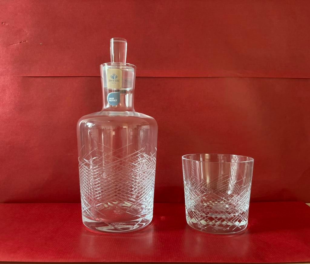 Zwiesel whisky karaf en whisky glas, Verzamelen, Glas en Borrelglaasjes, Zo goed als nieuw, Ophalen