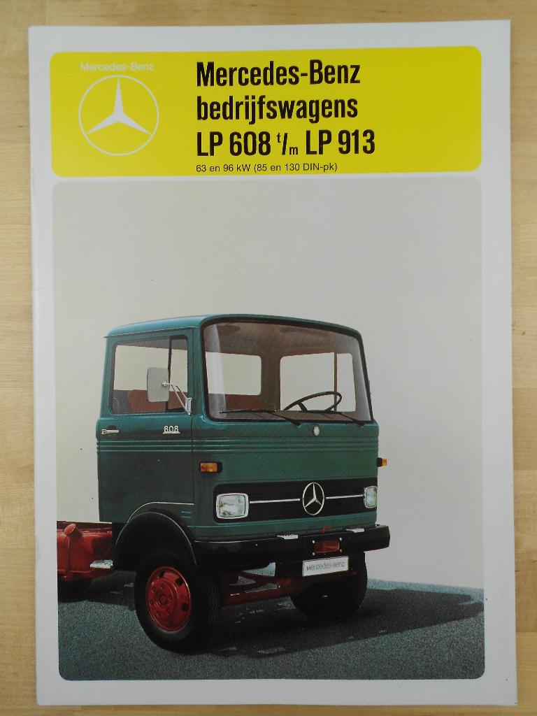 Mercedes 608 t/m 913 Brochure 1978 – 709 808 809 813 LP, Zo goed als nieuw, Mercedes-Benz, Mercedes, Ophalen of Verzenden
