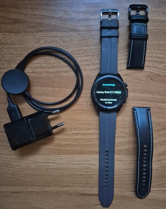 Samsung Galaxy Watch 3, Sieraden, Tassen en Uiterlijk, Smartwatches, Ophalen of Verzenden, Zo goed als nieuw, Zwart, Android