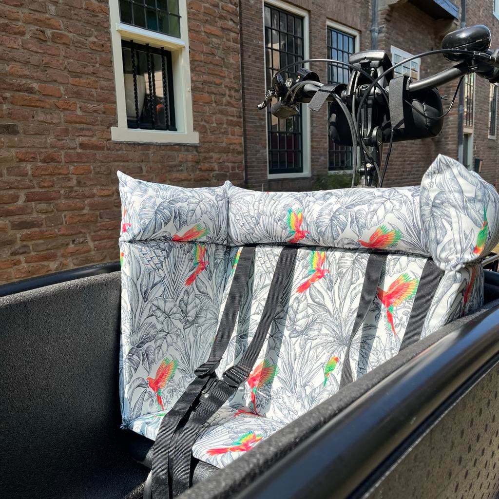 Bakfietskussen Urban Arrow of Lovens - Papegaaienprint, Ophalen of Verzenden, Nieuw