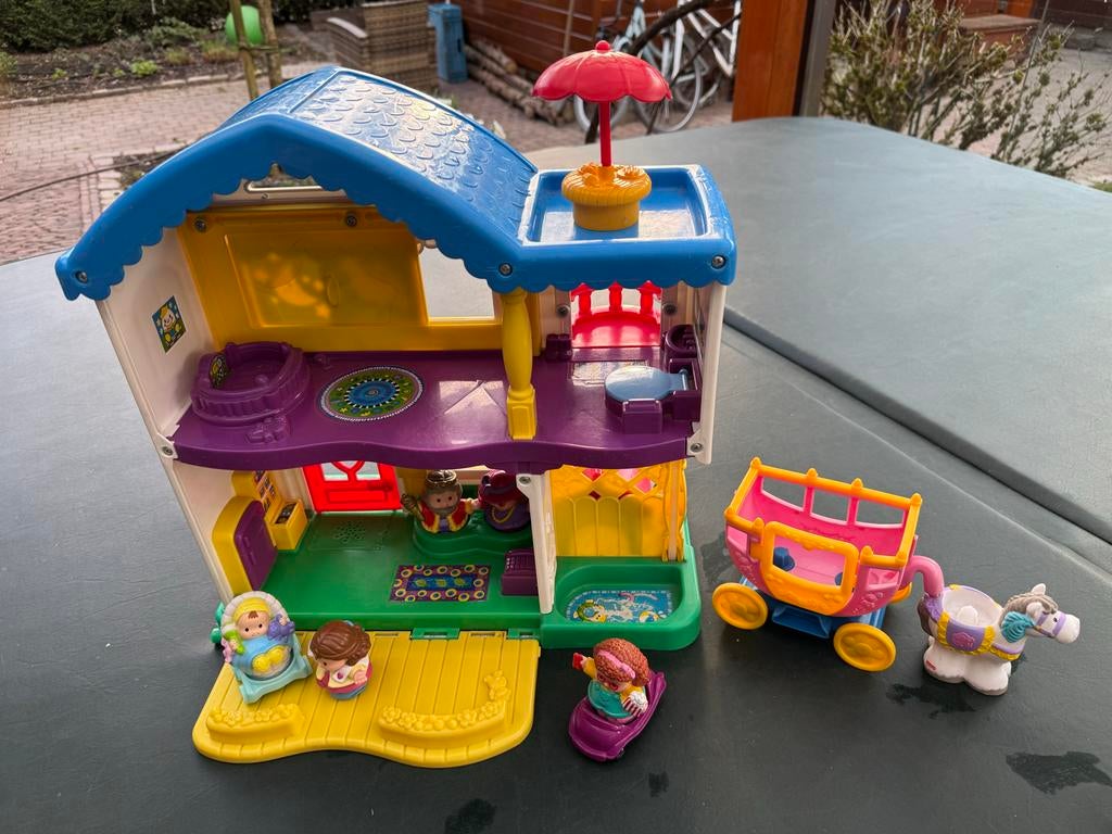 Fisher Price Little People speelhuisje met geluiden en poppe, Ophalen, Gebruikt, Jongen of Meisje