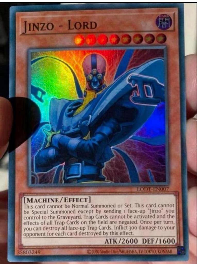 Yu-Gi-Oh! Jinzo - Lord LODT M/NM !, Hobby en Vrije tijd, Verzamelkaartspellen | Yu-gi-Oh!, Zo goed als nieuw, Losse kaart, Foil